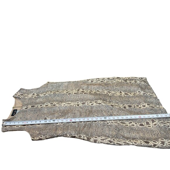 VTG Stunt 100% Silk Dress Women’s M Snakeskin Animal Print Sleeveless Dress - Picture 6 of 12